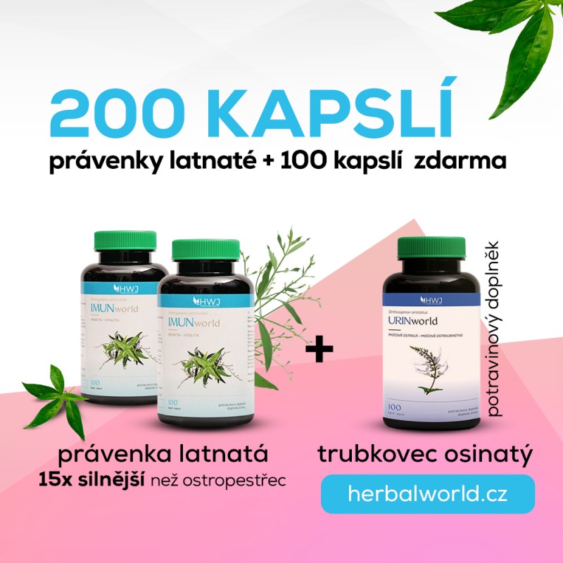 IMUNmix + URINworld: Vhodná kombinace pro zákazníky často vystavující se změnám teplot - močové ústrojí a imunita.