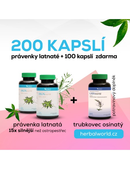 IMUNmix + URINworld: Vhodná kombinace pro zákazníky často vystavující se změnám teplot - močové ústrojí a imunita.