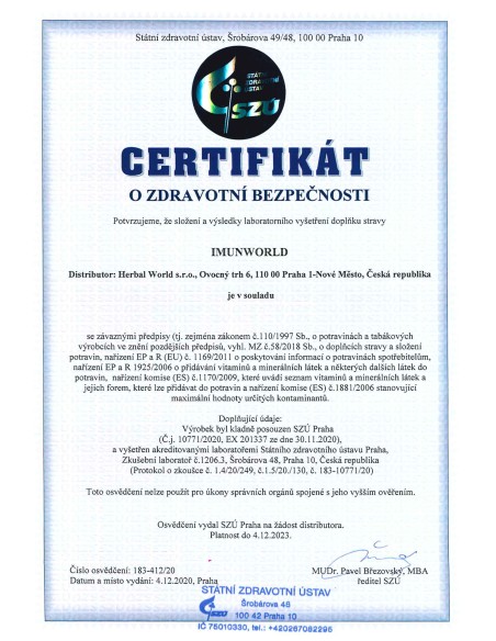 IMUNWORLD_certifikat SZU