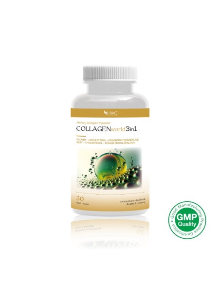 COLLAGENworld 3in1- Unikátní spojení - Kolagen mořský, Kurkumovník dlouhý & Sezam černý