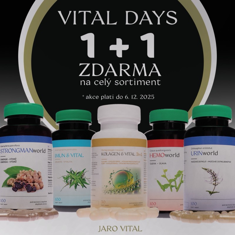 VITAL DAYS 1+1 ZDARMA na celý...