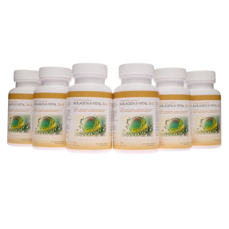 KOLAGEN & VITAL 3in1- Unikátní spojení - Kolagen mořský, Kurkumovník dlouhý & Sezam černý